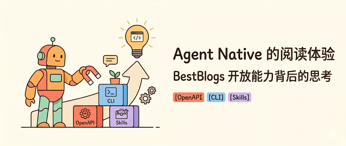 为什么 BestBlogs 开始按 Agent Native 来设计开放能力